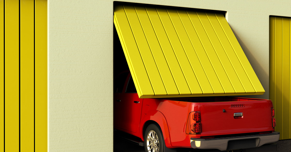 Pickup truck too long for garage